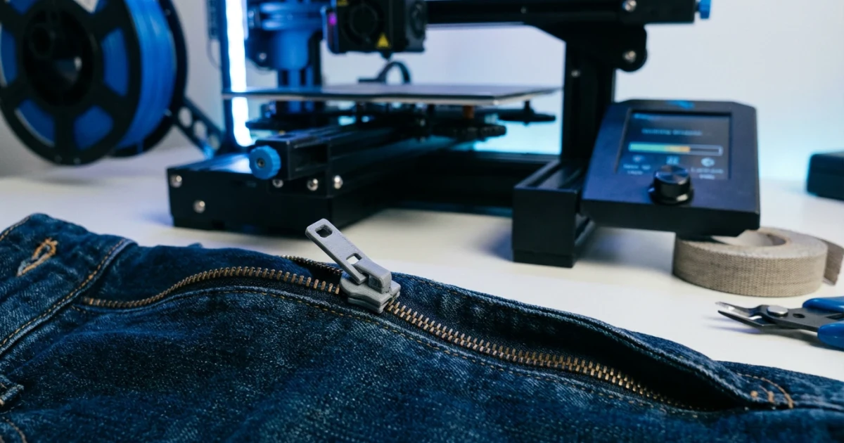 3D Printing Simplifies Zipper Repair Without Unsewing