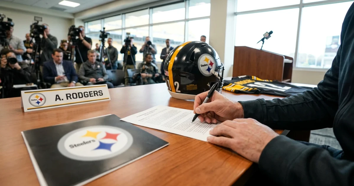 Aaron Rodgers Signs One-Year Deal with Steelers