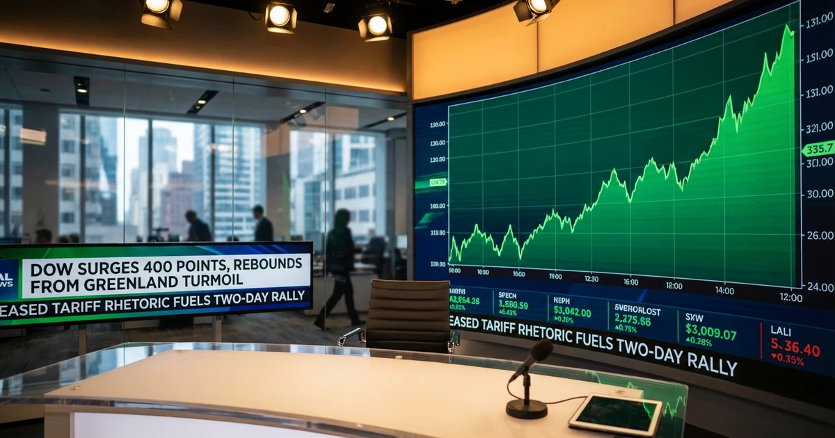 Dow Surges 400 Points, Rebounds from Greenland Turmoil
