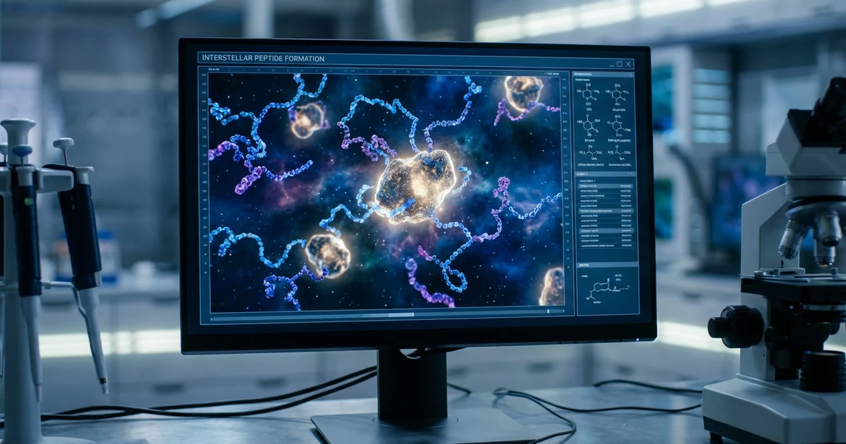 Peptides Can Form on Interstellar Dust: New Insights on Life's Origins