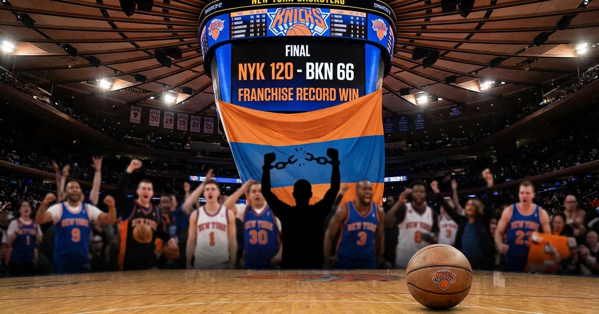 Knicks Crush Nets by 54, Set Franchise Record in 120-66 Win