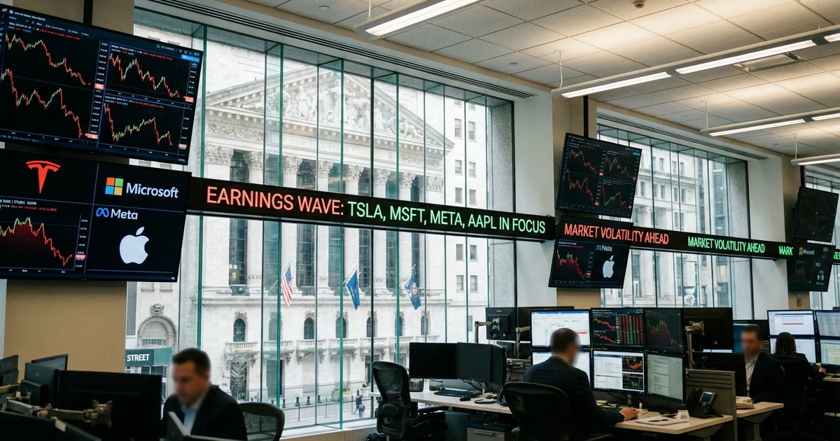 Tesla, Microsoft, Meta & Apple Earnings Lead Dow Futures Wave
