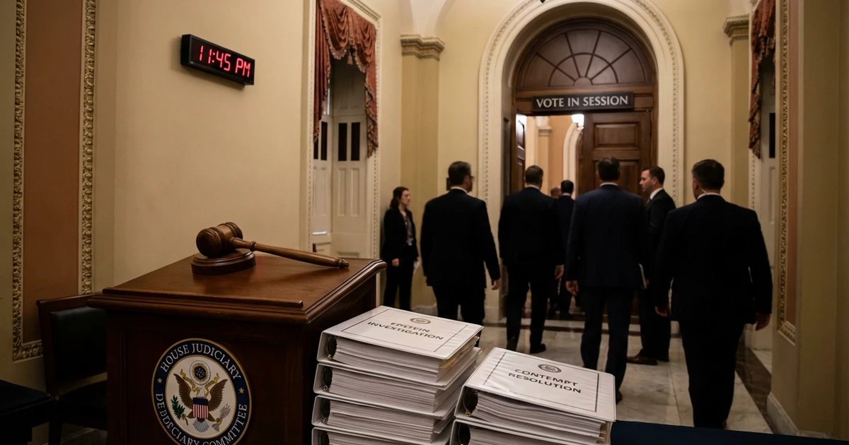 Congress Nears Contempt Vote on Clintons in Epstein Inquiry
