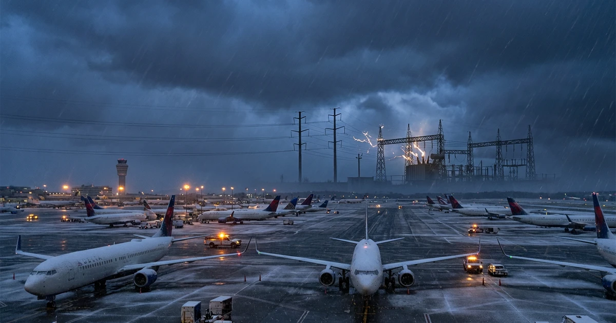 US Storm Spurs Grid Emergency, Canceled Flights Nationwide