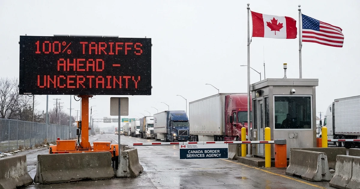 Trump Threatens 100% Tariffs on Canadian Goods Over China Deal