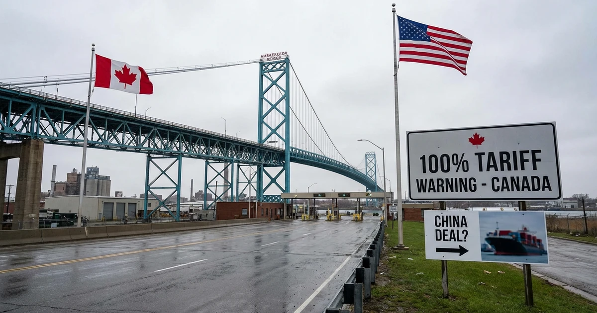 Trump Threatens 100% Tariff on Canada Over China Trade Deal