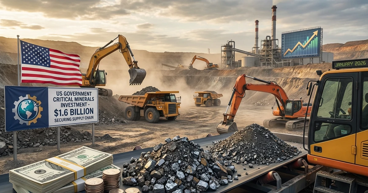 US Invests $1.6B in Rare Earths Group to Secure Minerals