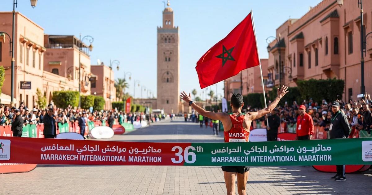 Abdelhadi Labäli Wins 36th Marrakech International Marathon