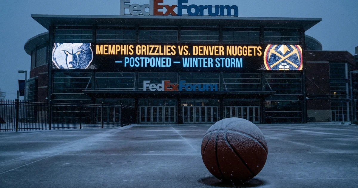 NBA Postpones Grizzlies vs. Nuggets Due to Memphis Winter Storm