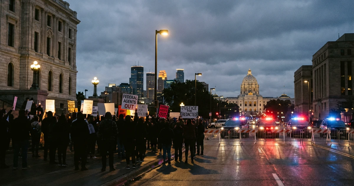 Minneapolis Protests Erupt After Federal Agent Shooting, Governor Demands Action