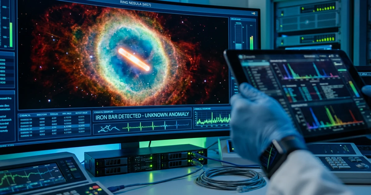 Mysterious Glowing Iron Bar Found in Ring Nebula Baffles Scientists