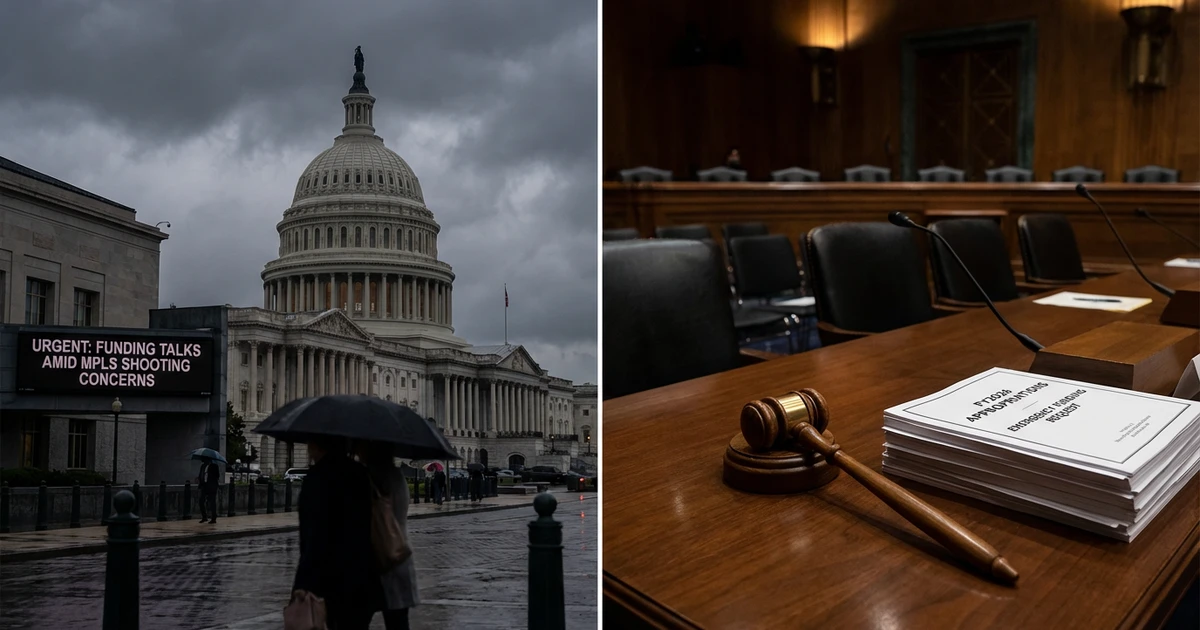 Minneapolis Shooting Heightens Government Funding Talks