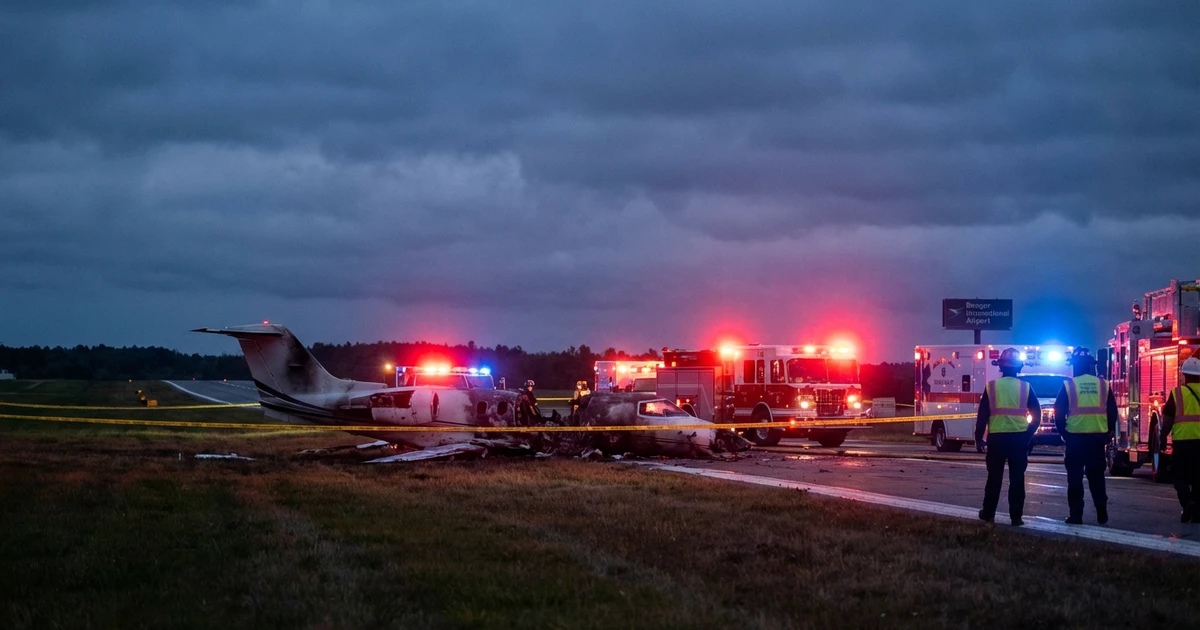 Private Jet with 8 Crashes in Bangor, Maine: FAA Investigates
