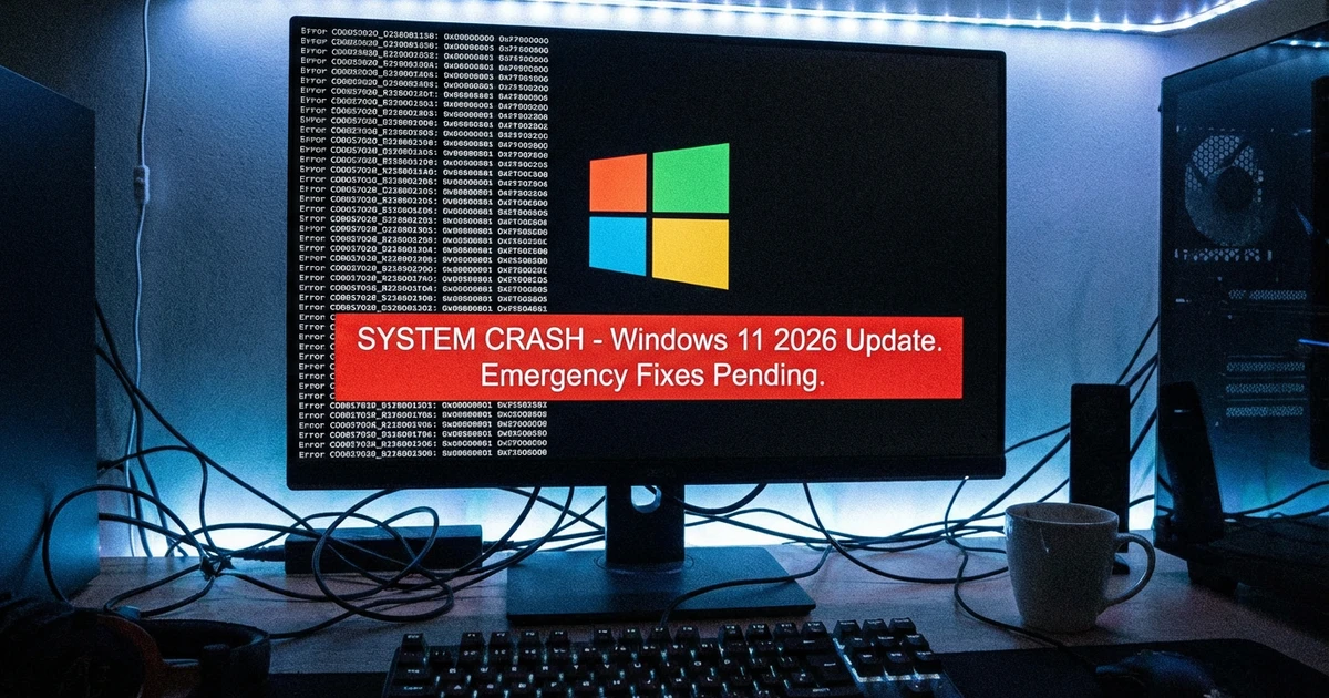 Windows 11 2026 Update Causes Crashes, Microsoft Issues Fixes