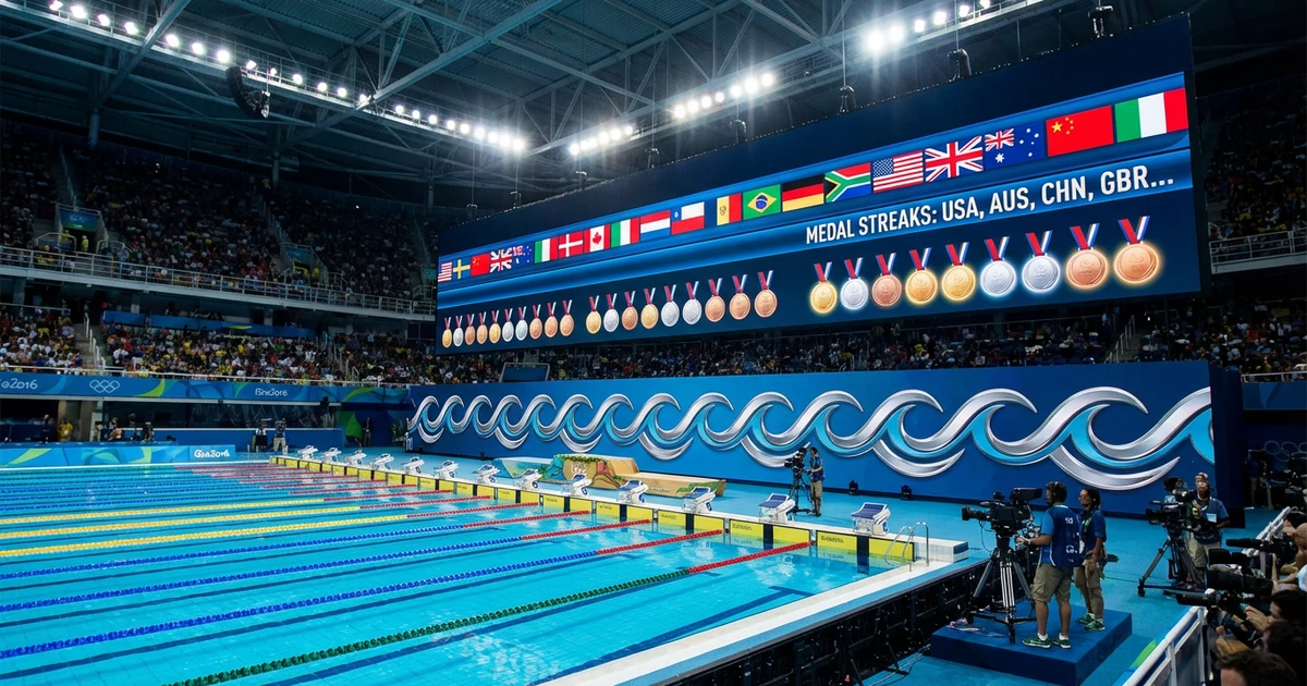 International Swimming’s Longest Medal Streaks: Athletes & Teams