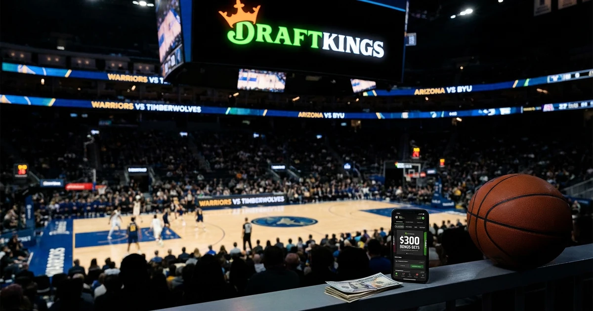 DraftKings Promo Code: $300 Bonus Bets for Warriors-Timberwolves, Arizona-BYU