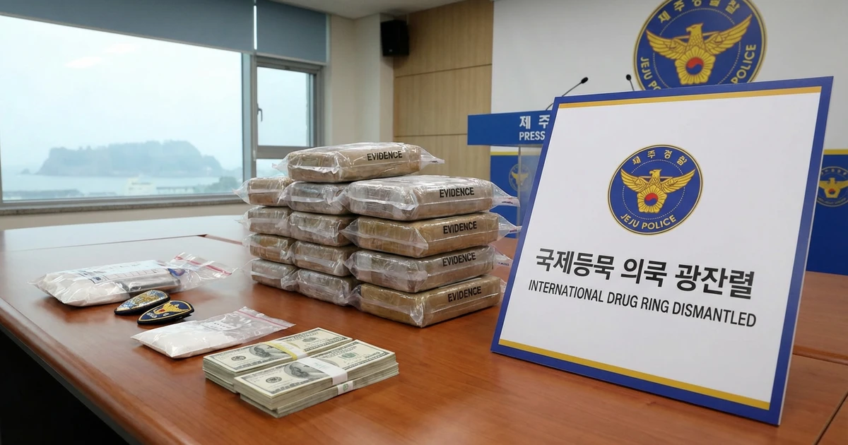 Jeju Police Arrest 12 in International Drug Smuggling Ring Bust