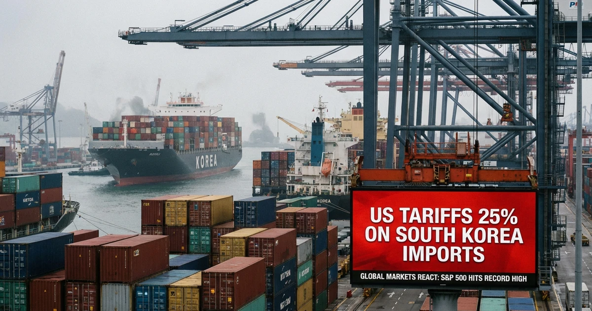 Trump Raises US Tariffs on South Korea Imports to 25%