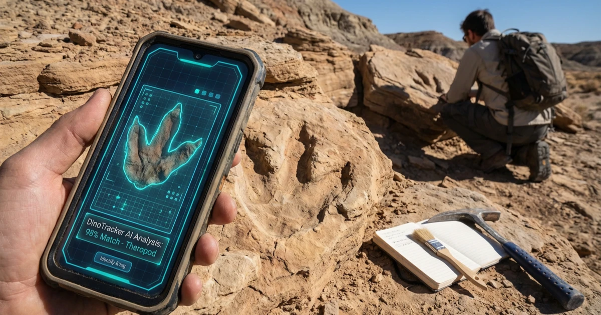 AI DinoTracker App Identifies Dinosaur Footprints Instantly