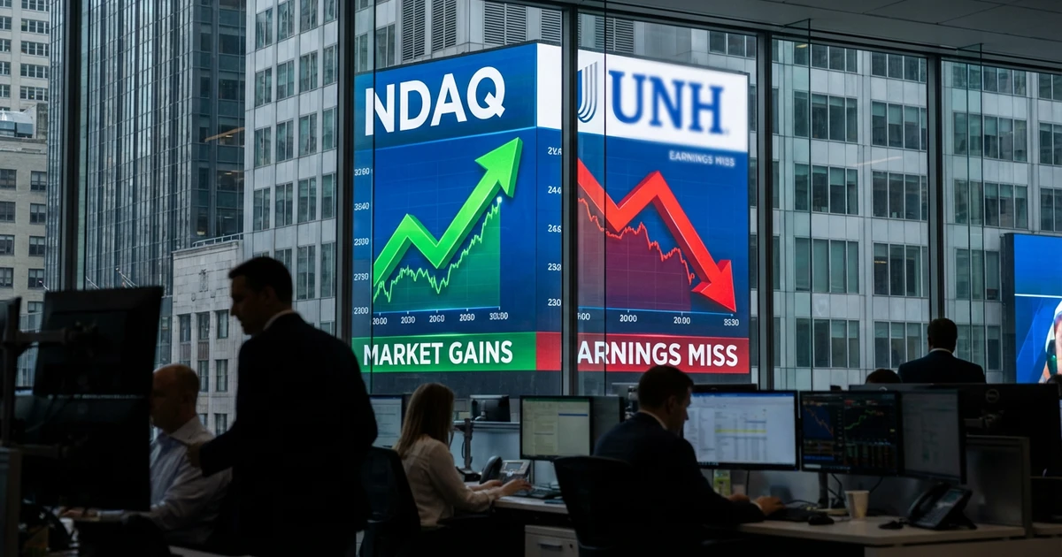 Nasdaq Futures Rise, UnitedHealth Slides After Earnings Miss