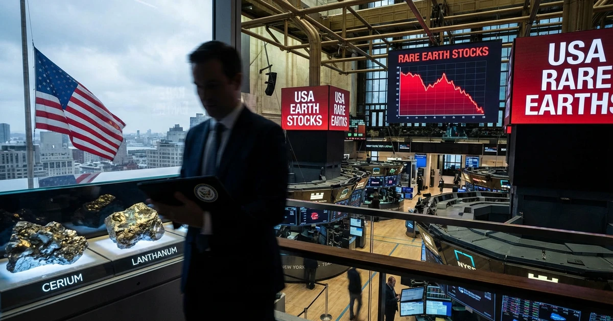 Rare Earth Stocks Fall After U.S. Government Invests in USA Rare Earth