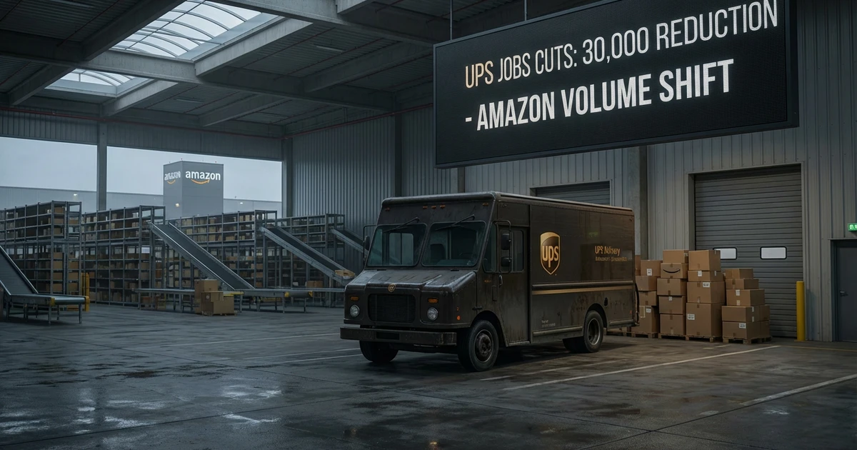 UPS to Cut 30,000 Jobs in 2026 as Amazon Reduces Volume