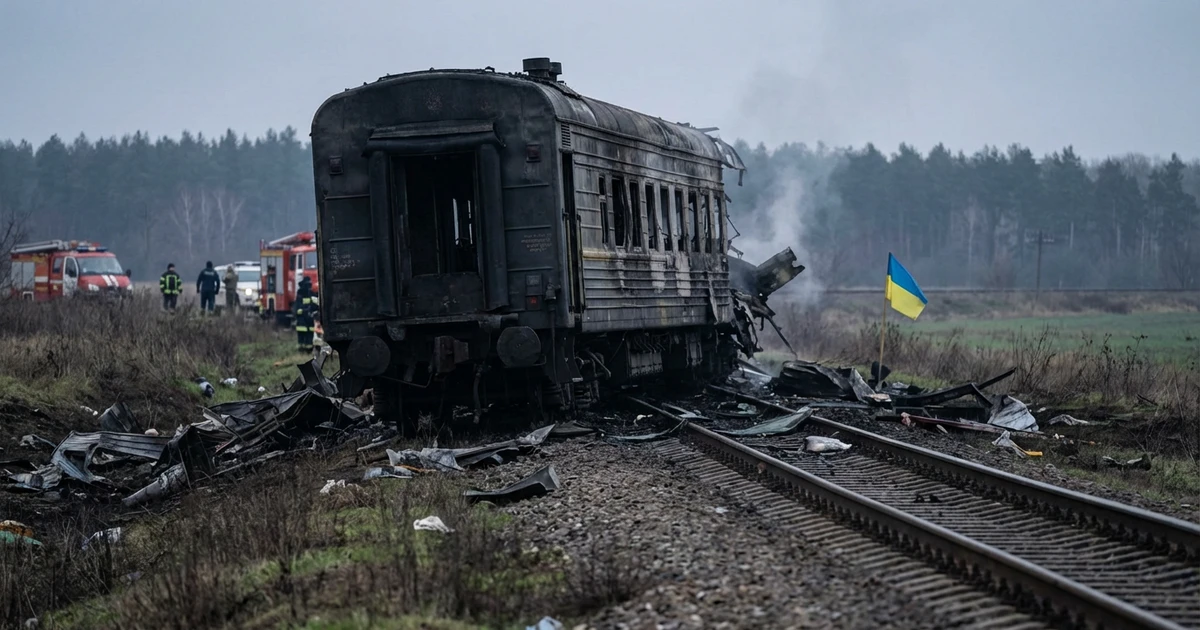 Russian Drone Strike Kills Five on Ukrainian Passenger Train