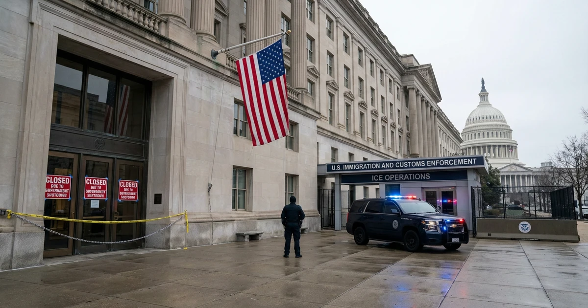 Government Shutdown Nears: Most Services Halt, ICE Operations Continue