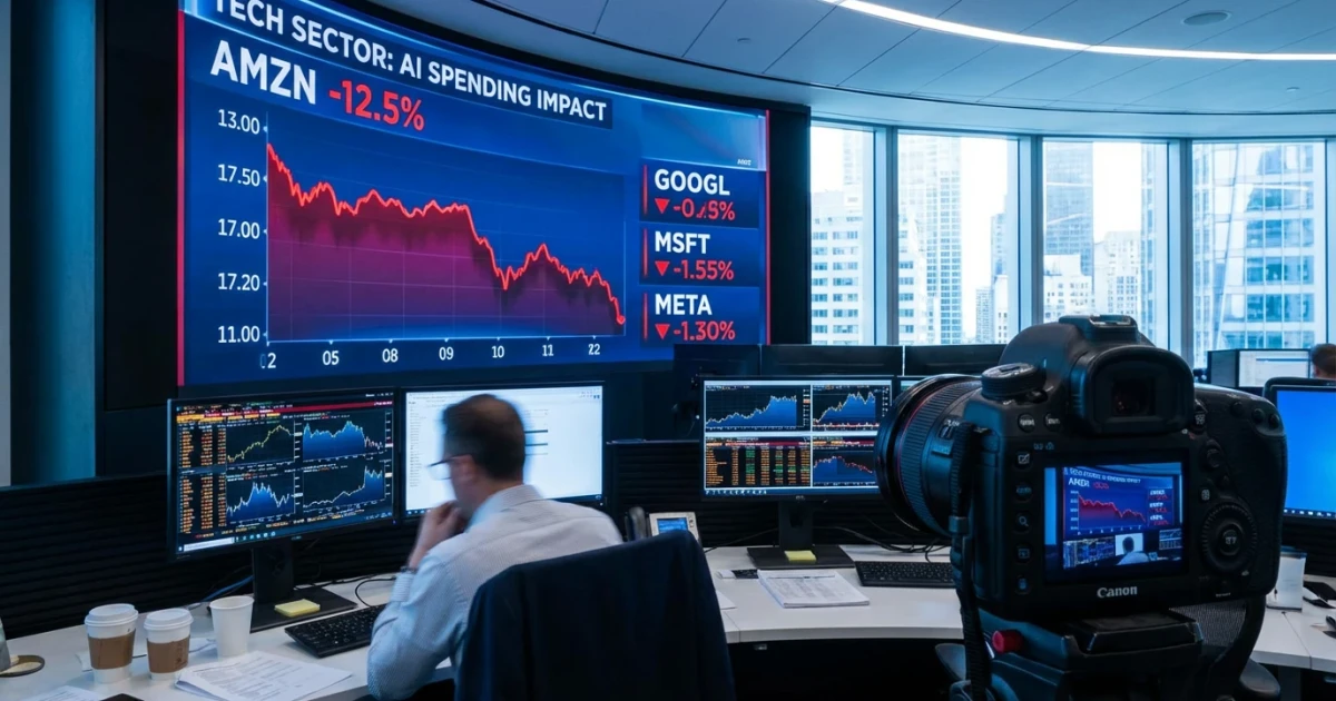 Amazon Shares Drop as AI Spending Rises Across Big Tech
