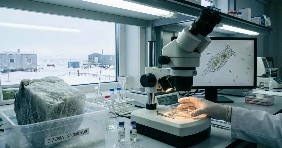 Ancient Rotifer Revived After 24,000 Years in Siberian Permafrost
