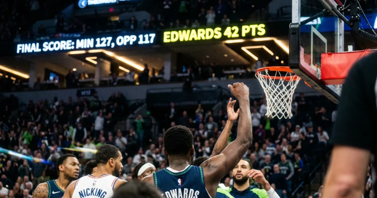Anthony Edwards Scores 42 in Timberwolves Victory