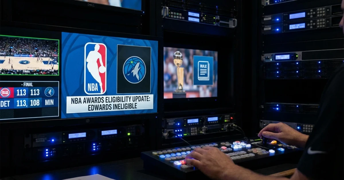 Anthony Edwards Ineligible for NBA Awards After Pistons Absence