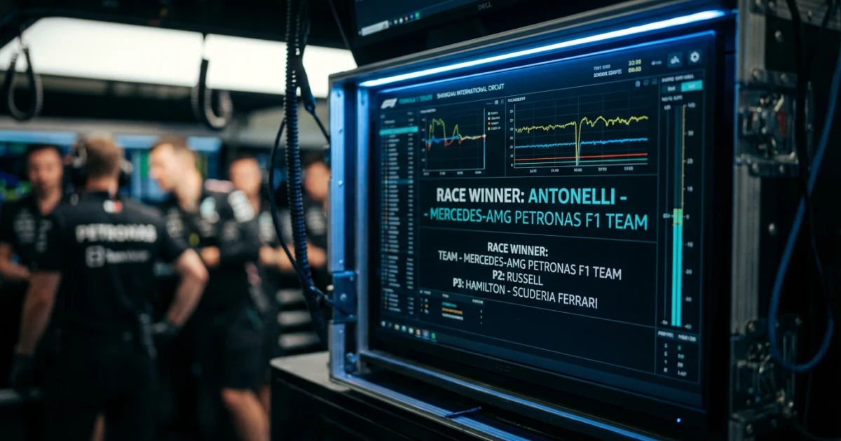 Antonelli Wins Chinese Grand Prix, Mercedes Go 1-2 in Shanghai