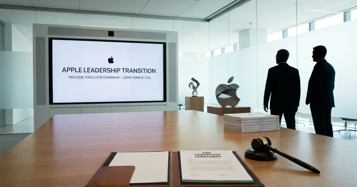 Apple Appoints John Ternus as CEO, Tim Cook to Executive Chairman