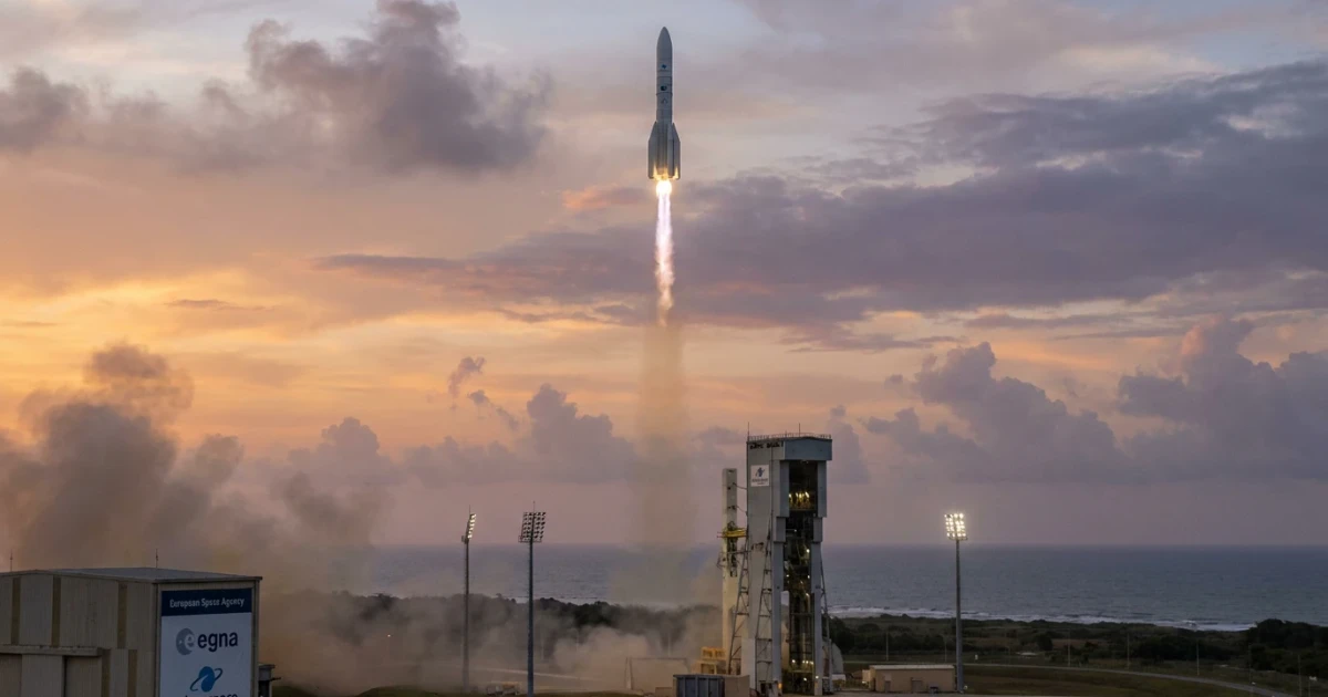 Ariane 6 Launches 32 Amazon Kuiper Satellites to Orbit