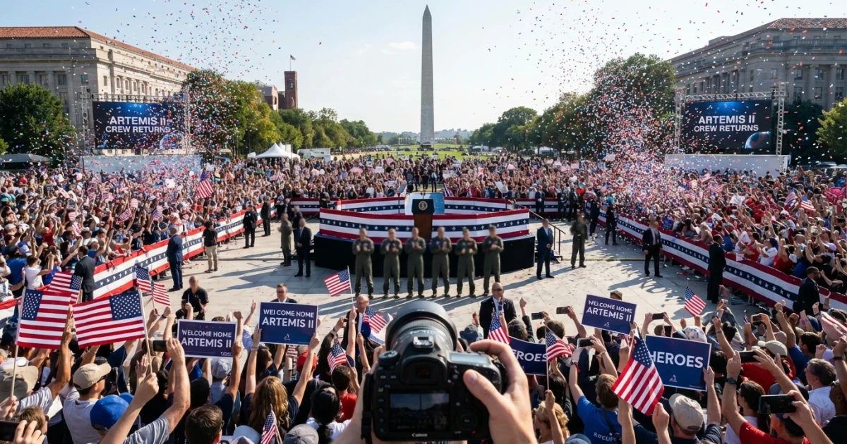 Artemis II Astronauts Receive Hero’s Welcome Home