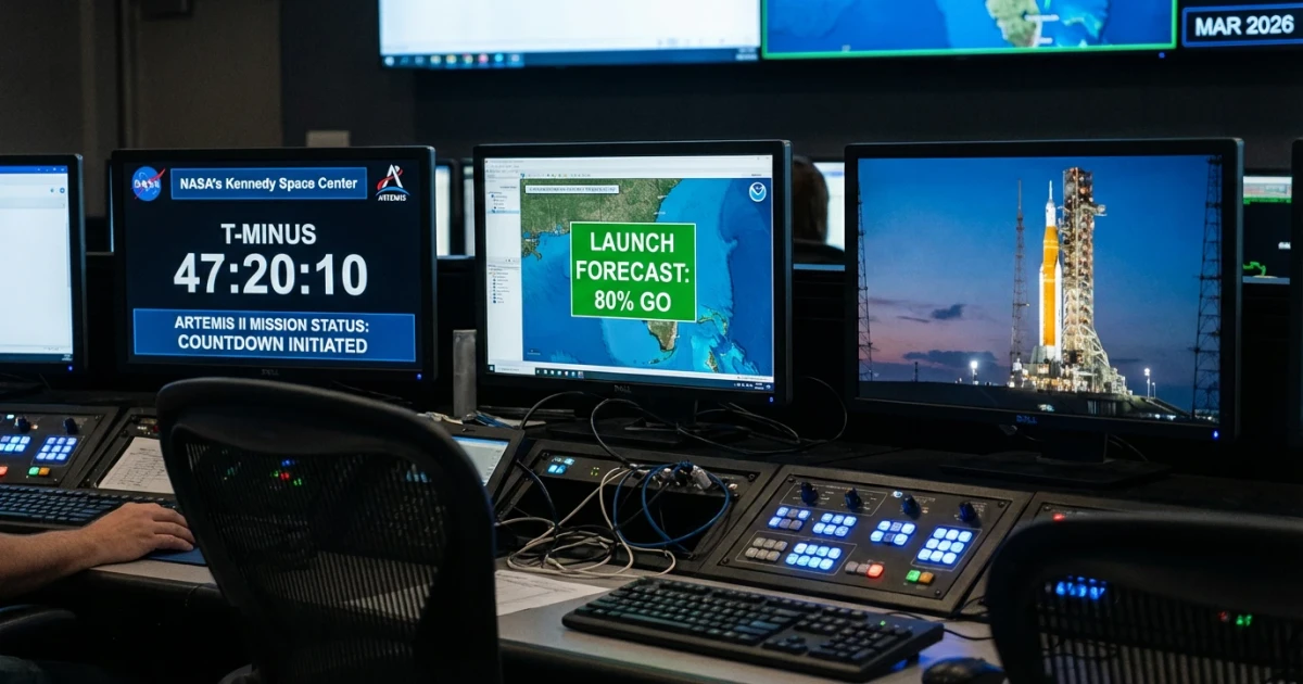 Artemis II Countdown Begins With 80% Favorable Weather