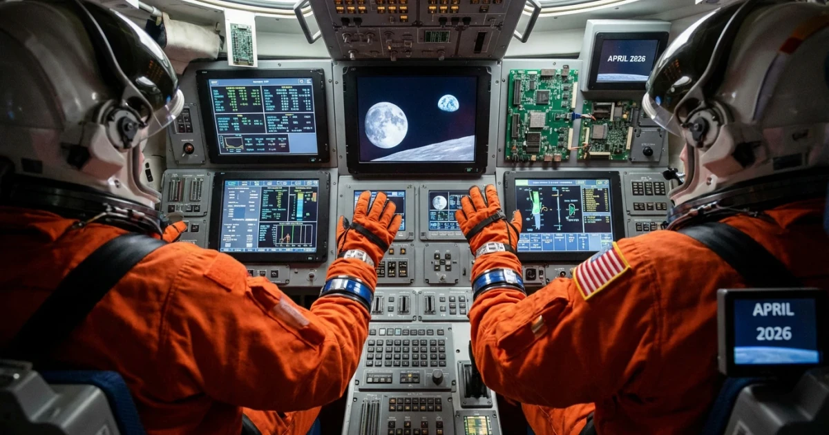 Artemis II Astronauts Board Orion for Moon Mission