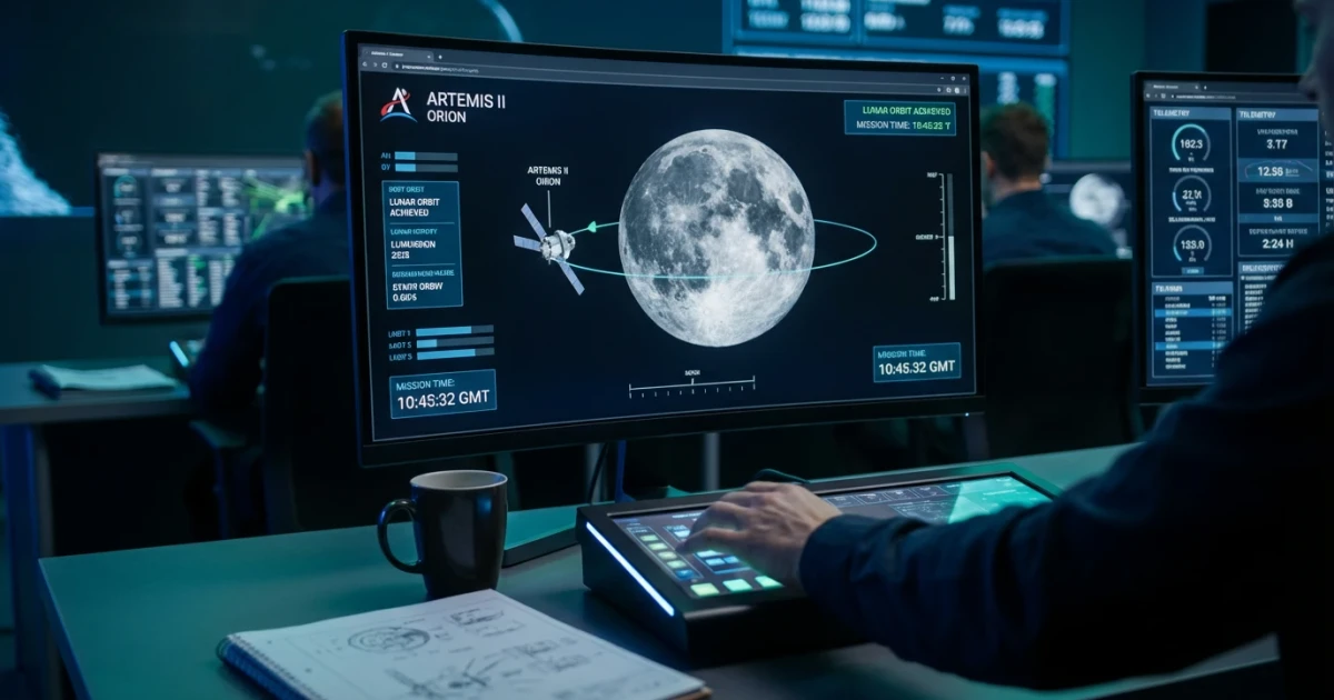 Artemis II Enters Lunar Orbit Ahead of Moon Flyby