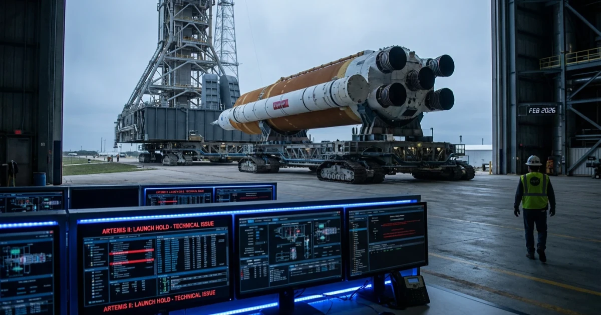 Artemis II Moon Rocket Delay Halts March NASA Launch