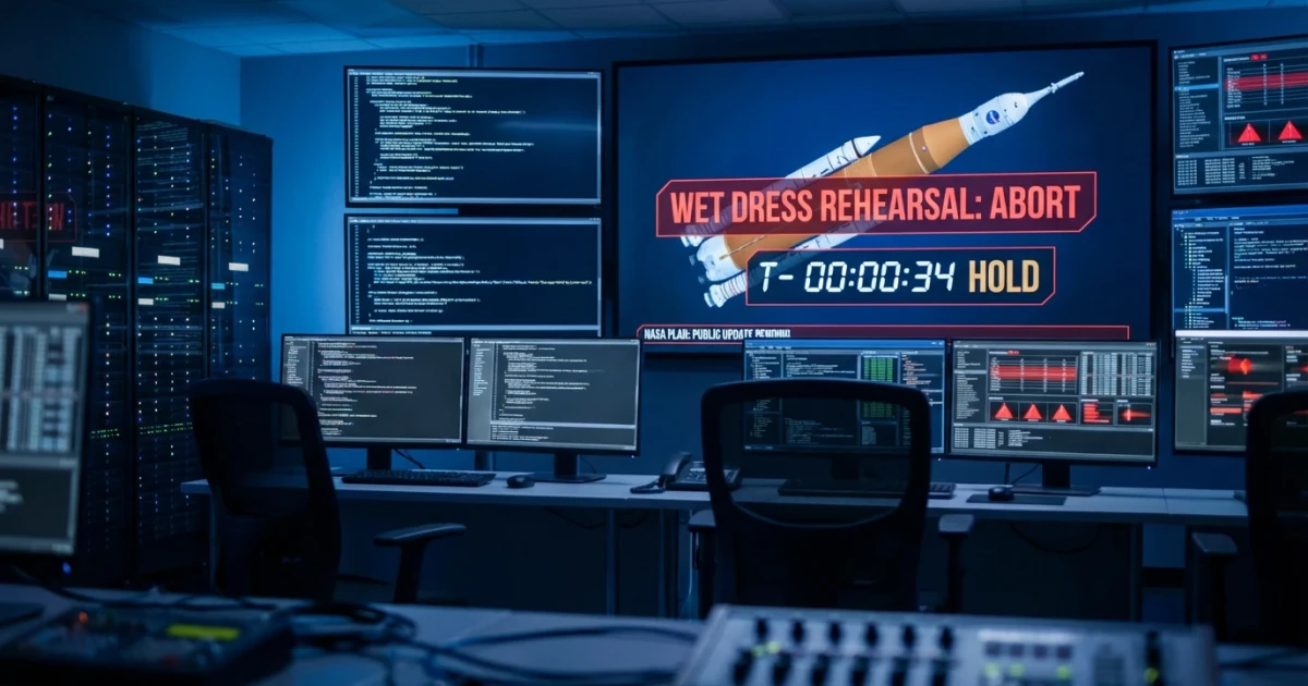 Artemis II SLS Wet Dress Rehearsal Ends Early; NASA to Update Public