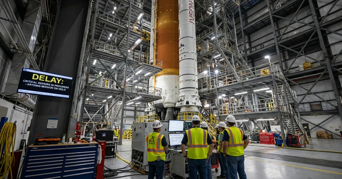 Artemis Moon Mission Delayed for Rocket Repairs
