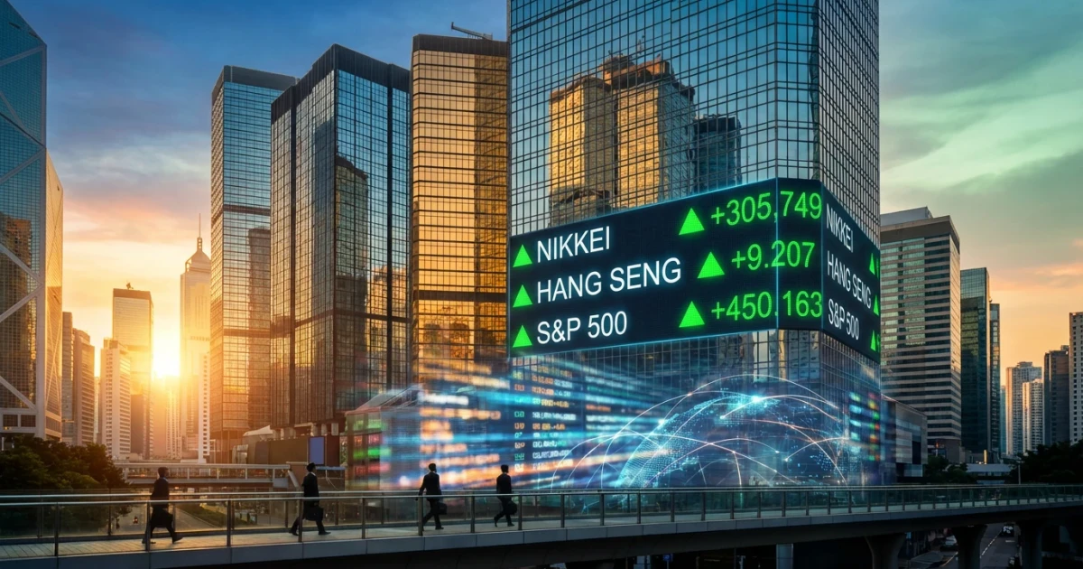 Asian Stocks Set to Climb on Positive US Data, Europe Hits Record High