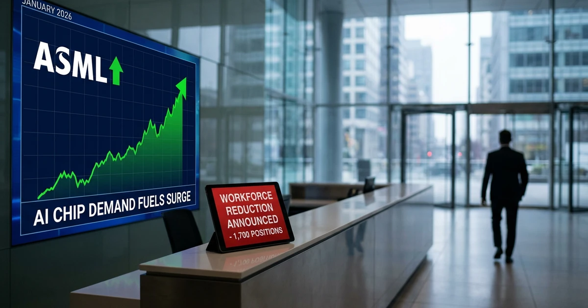ASML Shares Soar on AI Demand While Company Plans Job Cuts