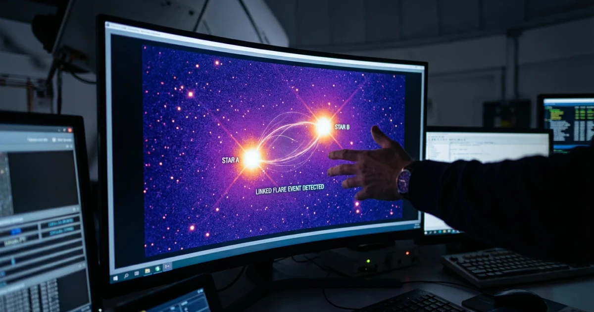 Astronomers Detect Sympathetic Flares on Distant Stars