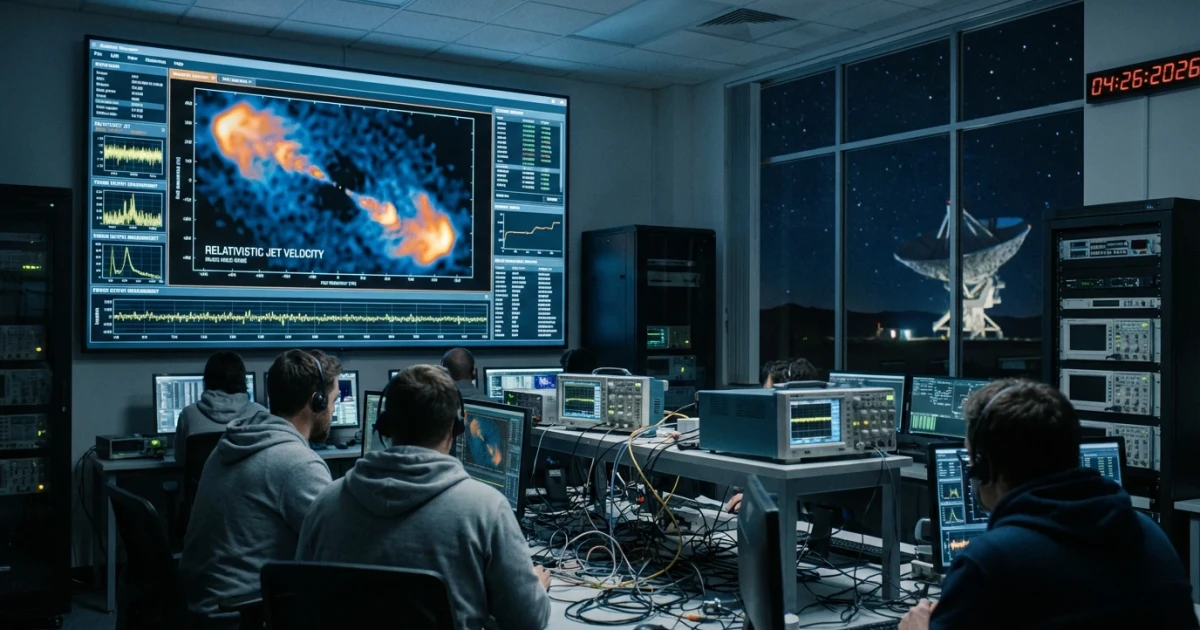 Astronomers Measure Black Hole Jet Power and Speed