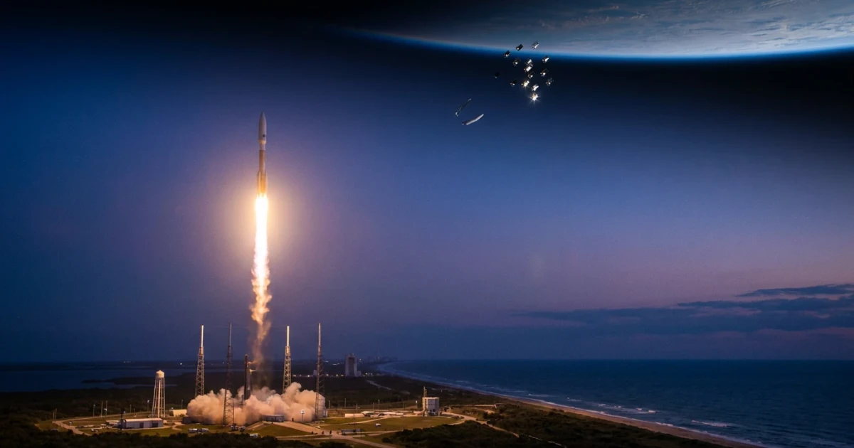 Atlas V Launch Delivers 29 Amazon Kuiper Satellites to Orbit