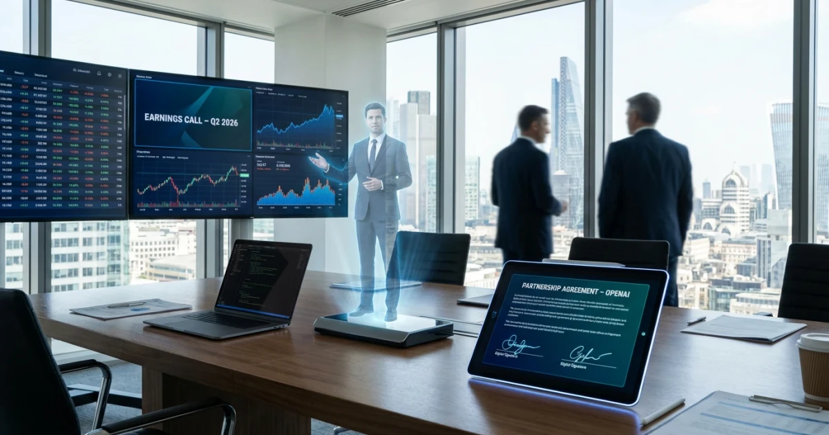 Bank CEO Uses AI Clone for Earnings Call, Signs OpenAI Deal