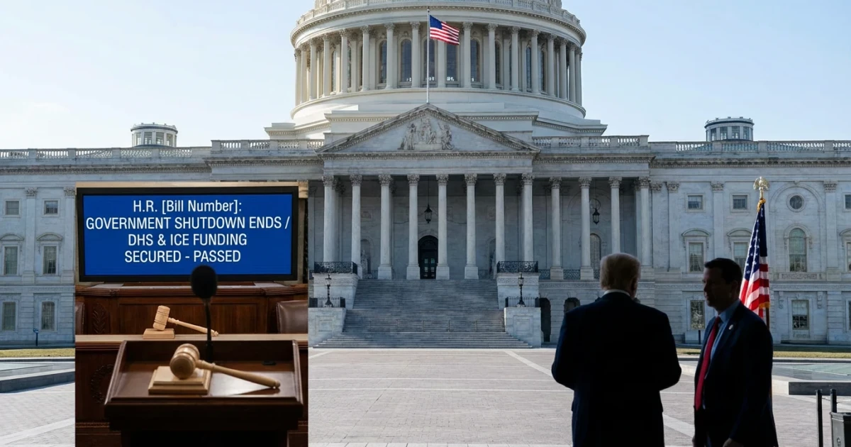 House Ends Shutdown with Bipartisan ICE, DHS Funding Vote