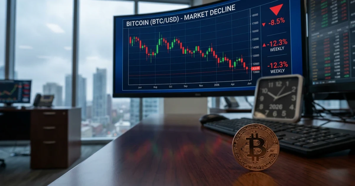 Bitcoin Price Drops to Pre-Iran Conflict Levels Amid Slide